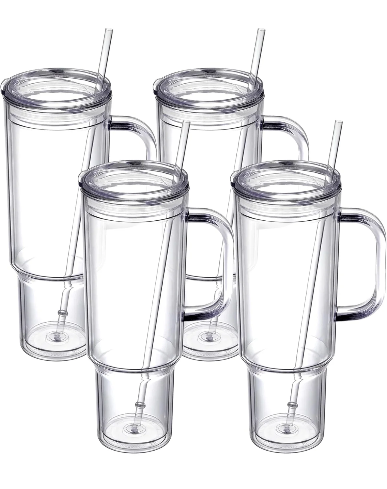 40oz Acrylic Tumbler with Handle - Custom