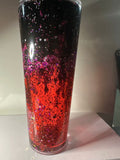 Pink & Black Dual Lava- Acrylic - Premade Cup