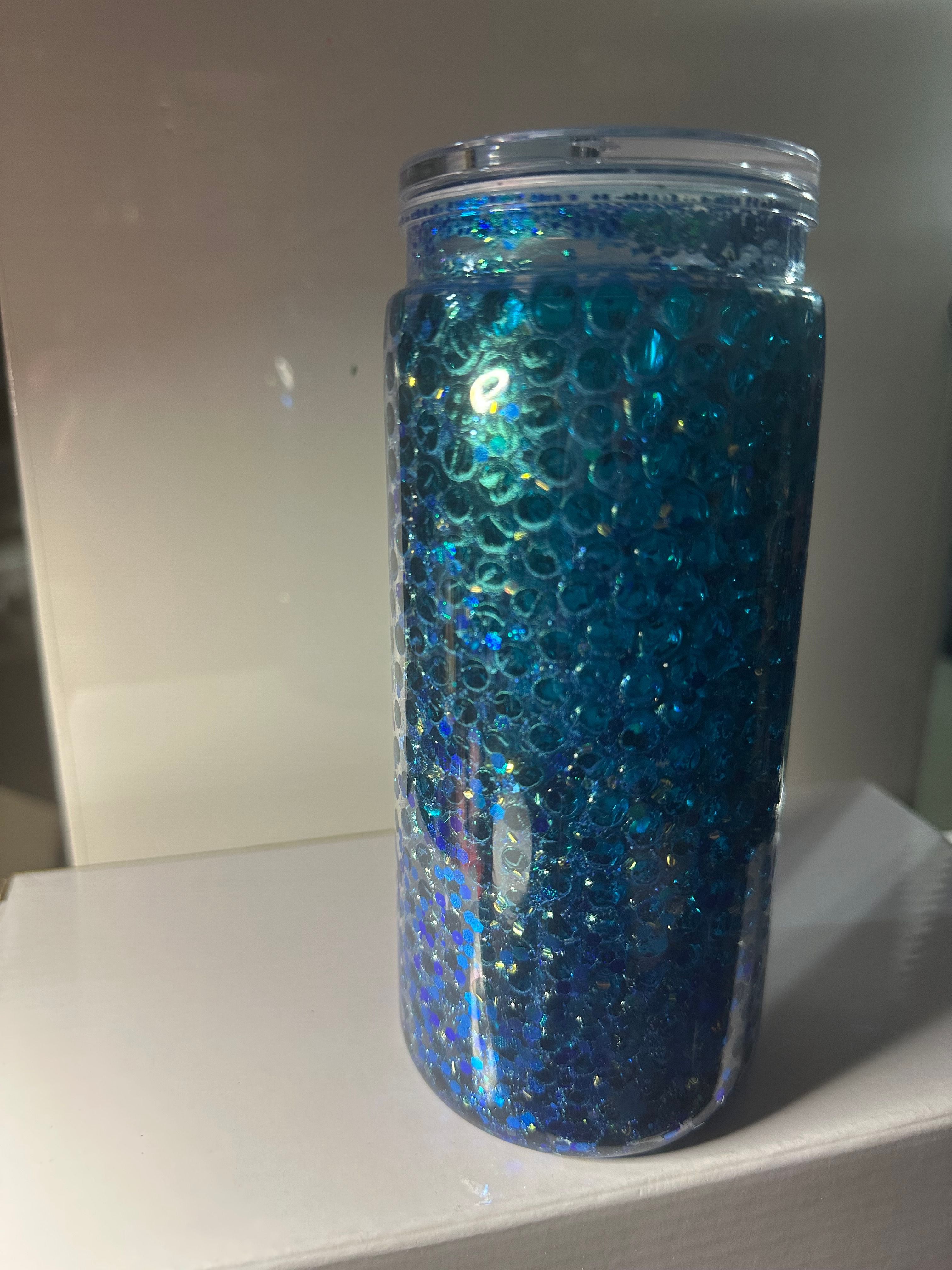 Glitter Mermaid Tail - Acrylic - Premade Cup