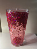 Magenta Colored Waterfall - Acrylic - Premade Cup