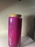 UV CHANGING Magenta/Purple Cat Eye - Glass - Premade Cup