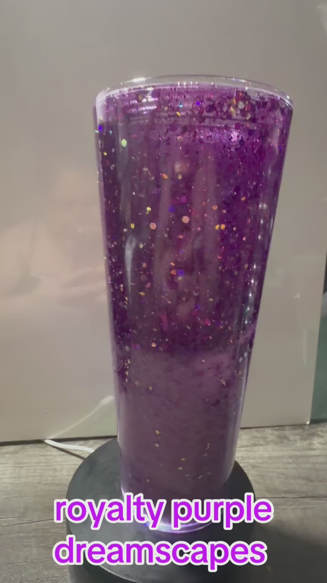 24oz TAPERED CUP - PURPLE ROYALTY - DREAMSCAPES - WITH DECO LID