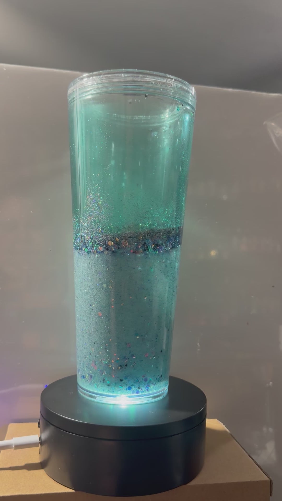 24oz TAPERED CUP - MERMAID BEACH DREAMSCAPES w/ DECO LID